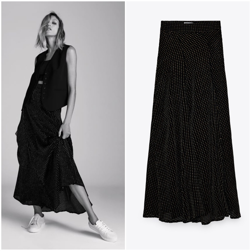 Zara Velvet Skirt - Limited Edition